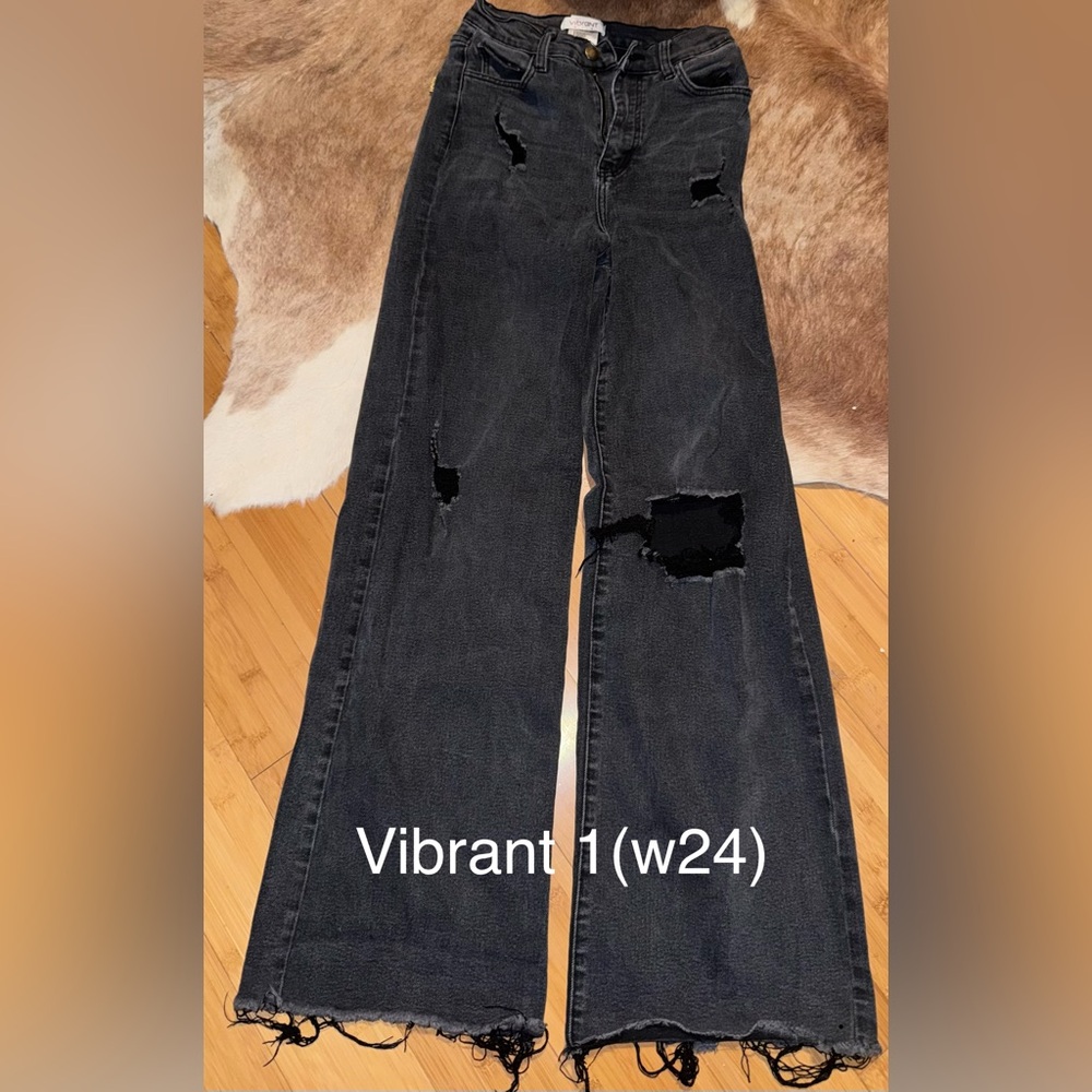 Vibrant Charcoal Gray Jeans